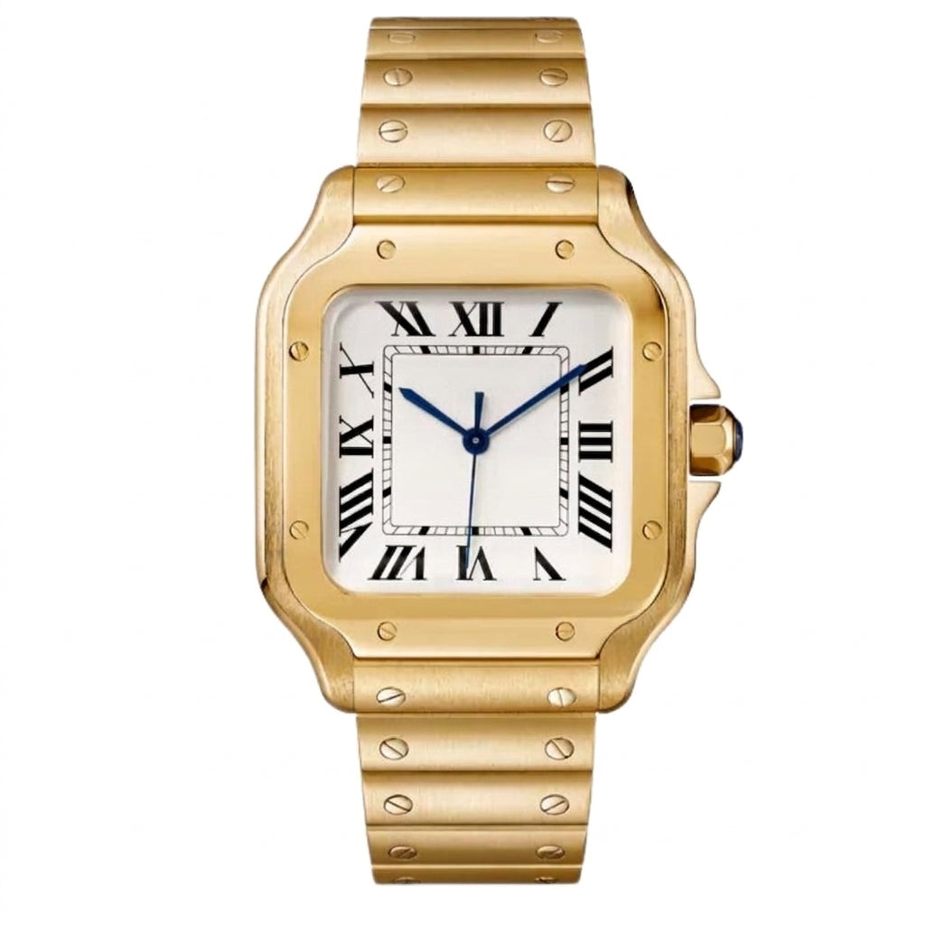 Classic Square Gold Luxury Watch