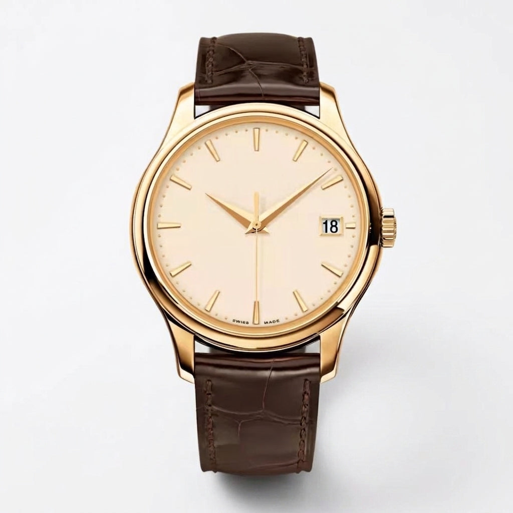 Classic Dress Watch Yellow Gold Ivory Dial Automatic