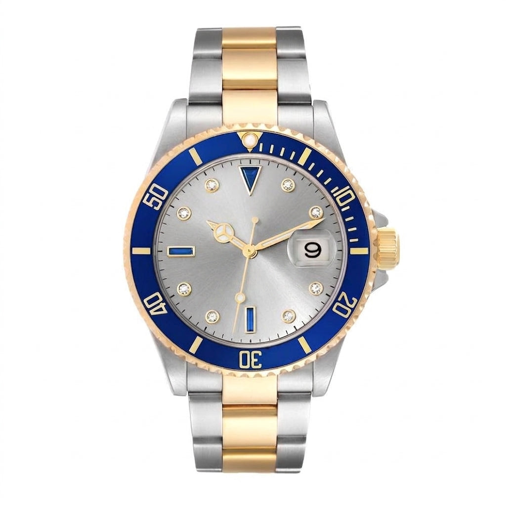 Professional Dive Watch Two-Tone Silver Automatic 40mm
