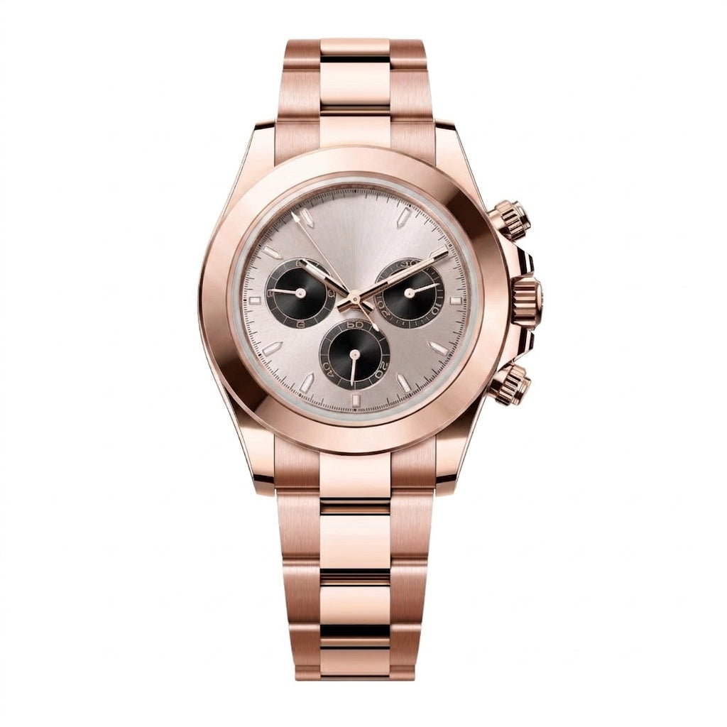 Professional Racing Chronograph 40mm Rose Gold Automatic Watch