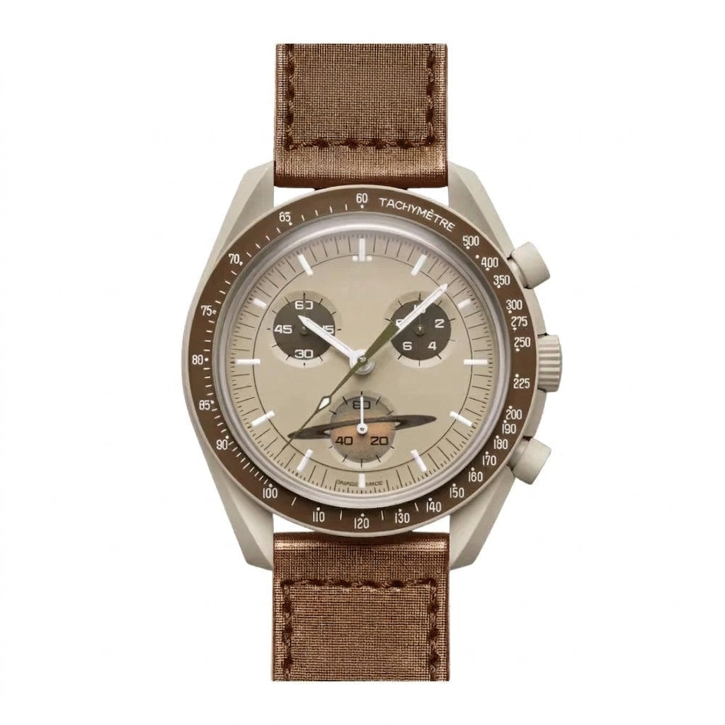 Space Mission Chronograph Watch Saturn Theme